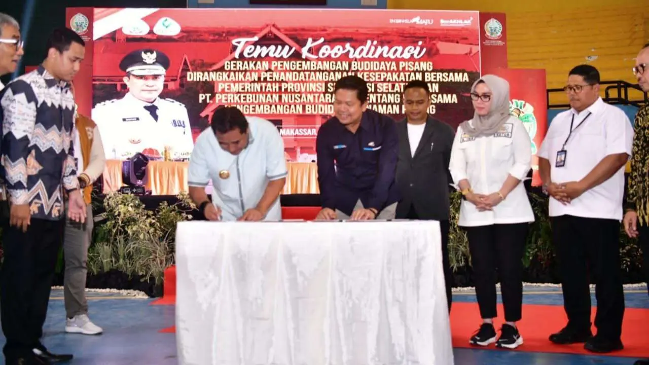 Pemprov Sulsel - PTPN XIV MoU Kerjasama Pengembangan Budidaya Pisang