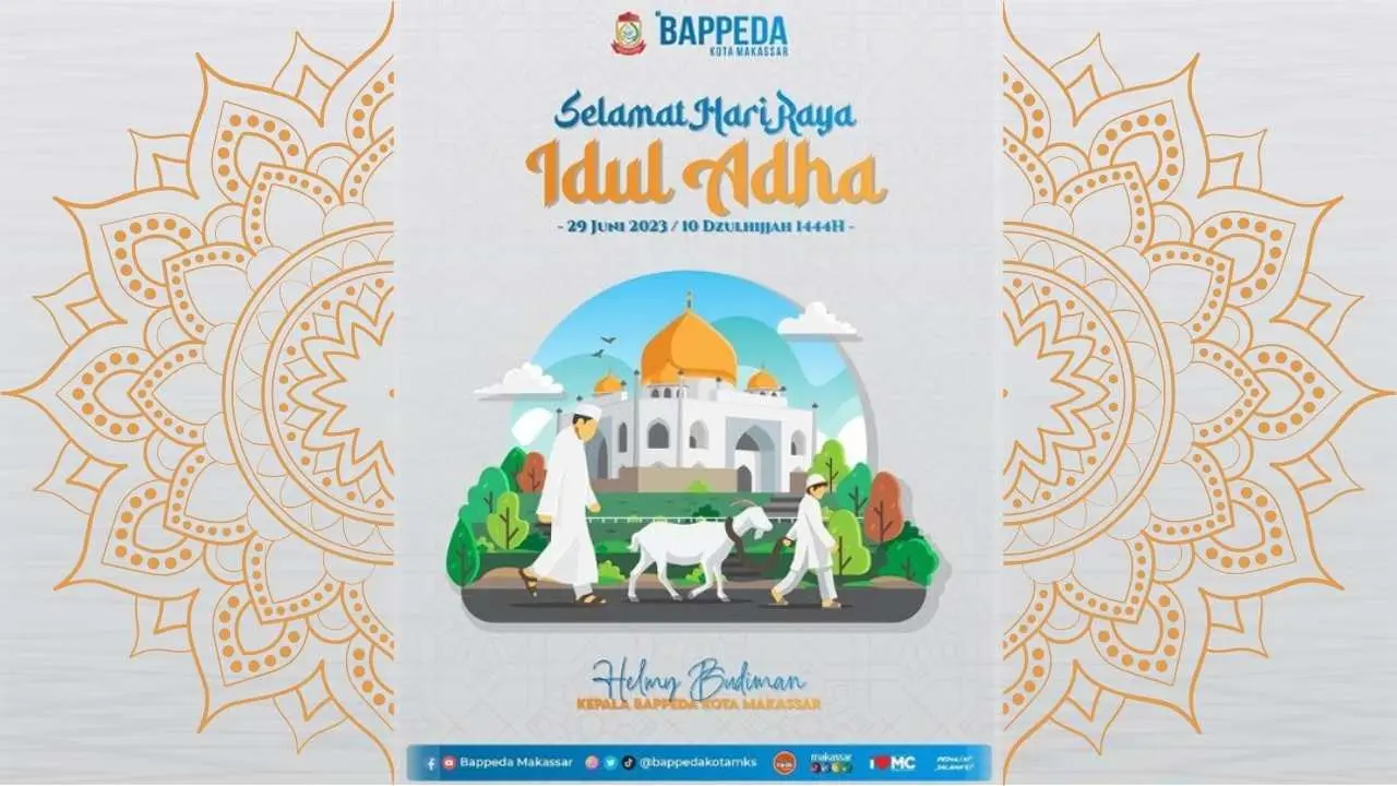 Bappeda Makassar Ucapkan Selamat Idhul Adha