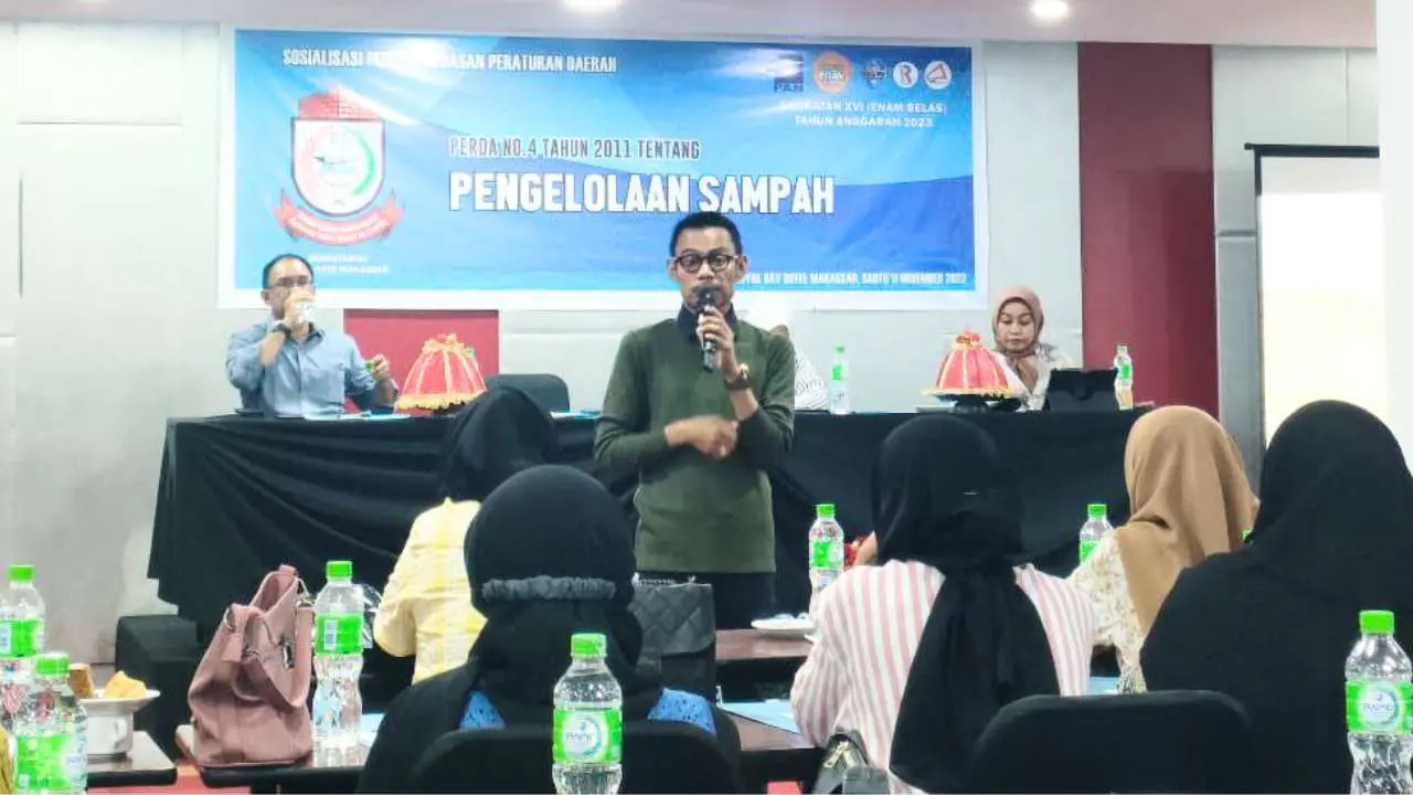 Legislator DPRD Makassar, Saharuddin Said Gelar Sosialisasi Perda Pengelolaan Sampah