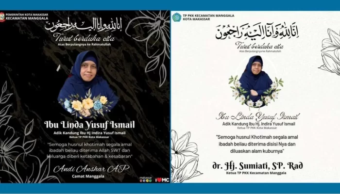 Camat & Ketua TP PKK Manggala Ucapkan Duka Cita Atas Meninggalnya Adik Ketua TP PKK Makassar