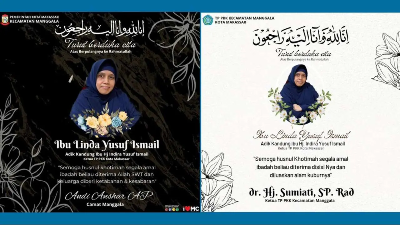 Camat & Ketua TP PKK Manggala Ucapkan Duka Cita Atas Meninggalnya Adik Ketua TP PKK Makassar