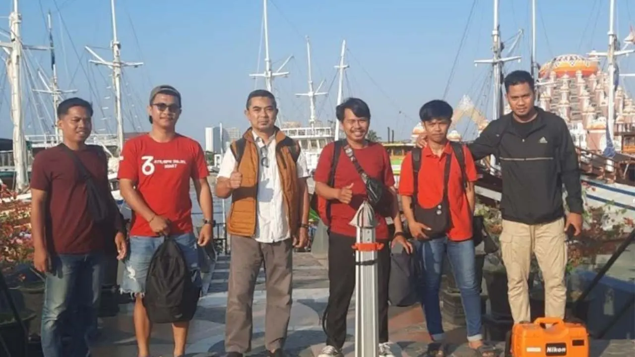 Sekdis Pertanahan bersama Tim Distan Lakukan Pensertipikatan Aset Lahan Pustu Pulau Langkai