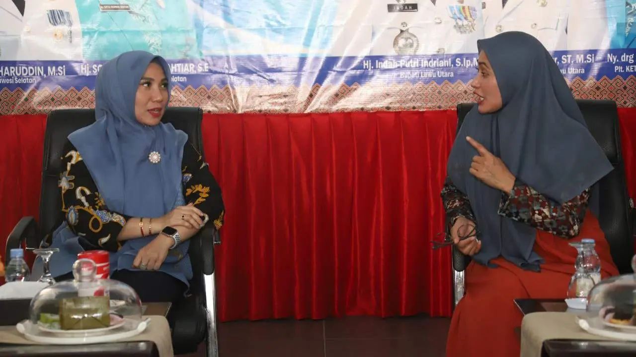 Antusias Sambut Kedatangan Sofha Marwah, Bupati Luwu Utara Siap Kawal Program PKK Sulsel