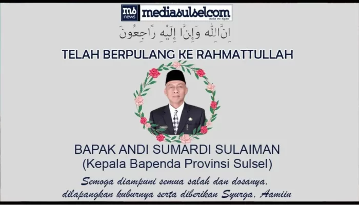 Inna lillahi wa inna ilaihi raji’un, Kepala Bapenda Sulsel Wafat
