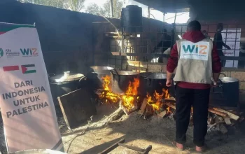Buka Dapur Umum di Gaza Palestina, Ribuan Porsi Makanan Siap Saji Didistribusikan Se Khan Yunis