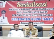 Kesbangpol Sosialisasi Program Perkuatan Keimanan Umat bagi Tokoh Masyarakat Lorong Wisata di Ujung Tanah