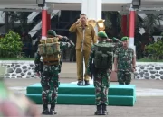 Pj Sekda Sulsel Jadi Irup Serah Terima Peleton Beranting Yudha Wastu Pramuka Jaya