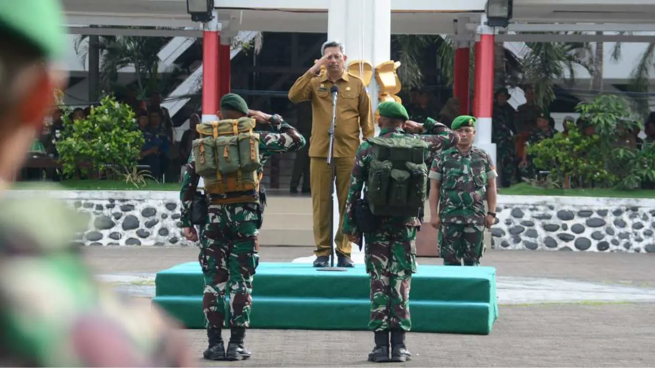 Pj Sekda Sulsel Jadi Irup Serah Terima Peleton Beranting Yudha Wastu Pramuka Jaya