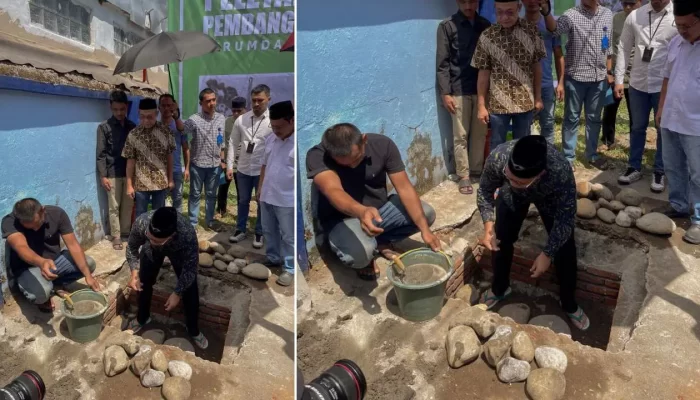 Peletakan Batu Pertama Masjid Ma’ulhayat PDAM Makassar, Danny harap dapat Segera Selesai