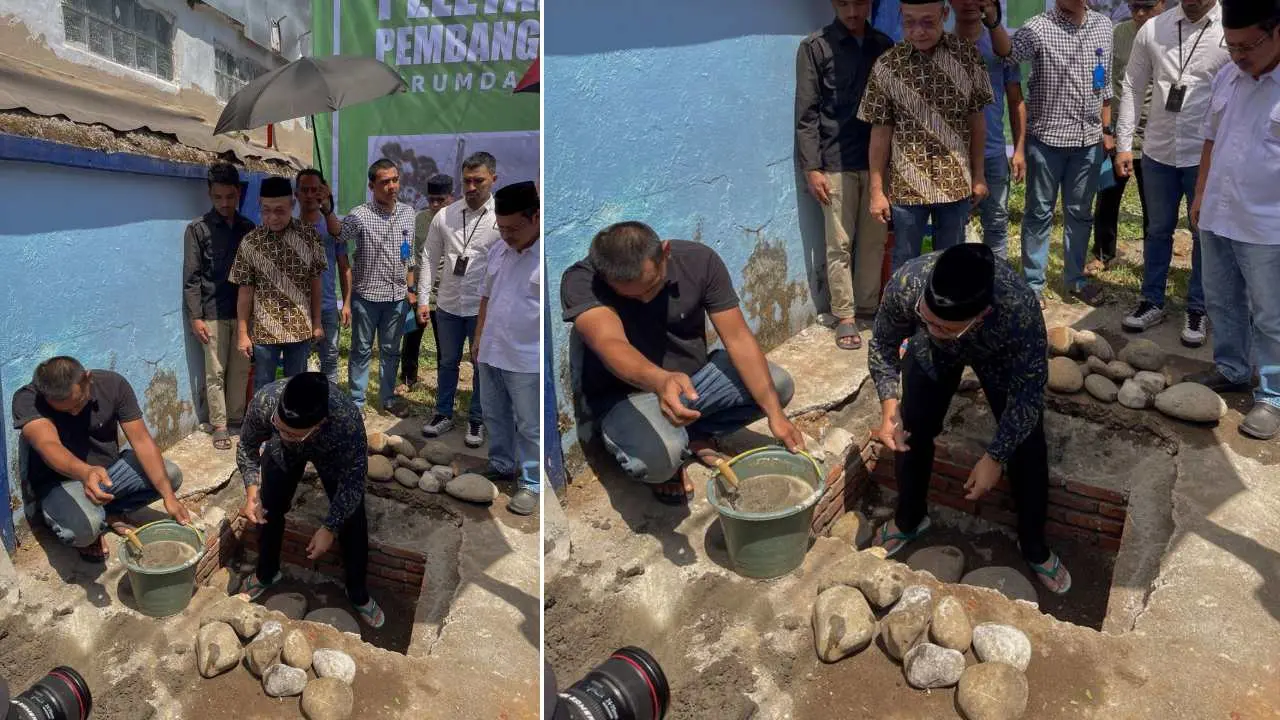 Peletakan Batu Pertama Masjid Ma’ulhayat PDAM Makassar, Danny harap dapat Segera Selesai