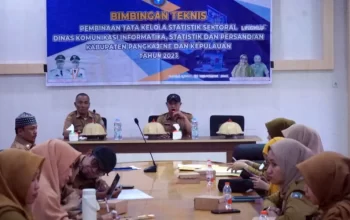 Diskominfo-SP Pangkep Gelar Bimtek Tatakelola Statistik Sektoral