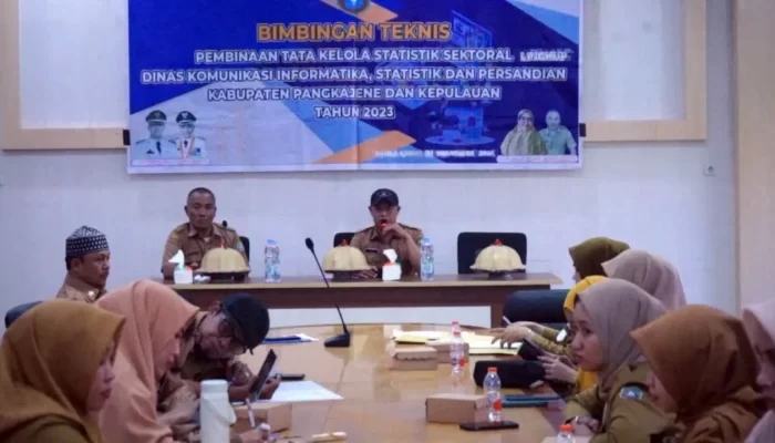 Diskominfo-SP Pangkep Gelar Bimtek Tatakelola Statistik Sektoral