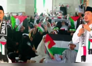 Ribuan Warga Padati Masjid Al-Markas Al-Isami Makassar Ikuti Munajat Aksi Bela Palestina