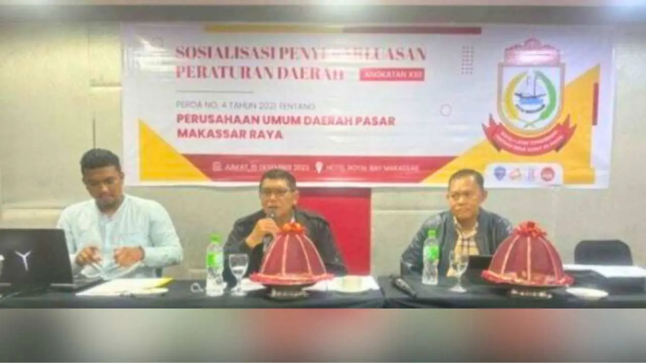 Sekretariat DPRD Makassar Sosper Perumda Pasar, Hadirkan 3 Narasumber Berkompeten