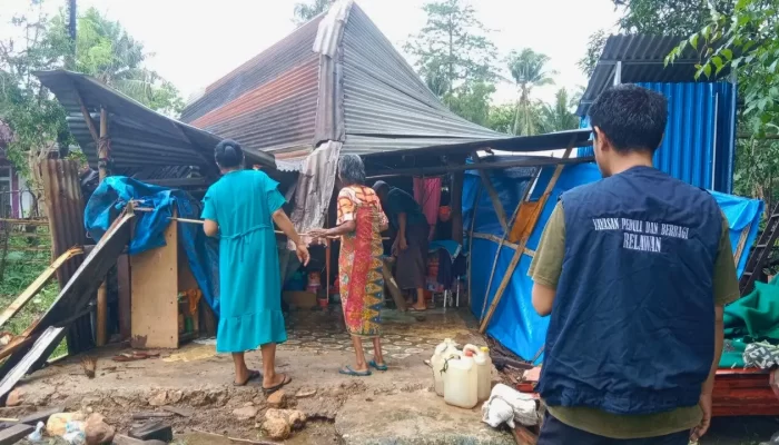 Lansia Lolos dari Maut Saat Rumah Hancur Tertimpa Pohon Kelapa