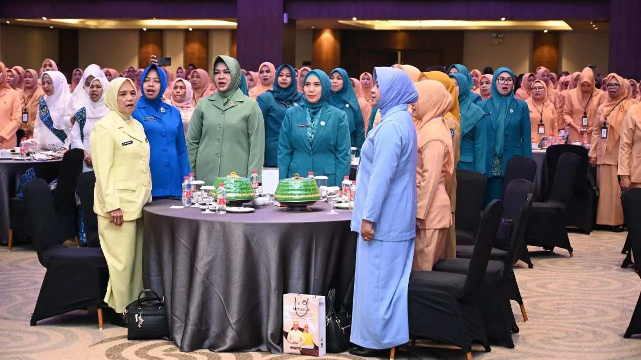 Pj Ketua TP PKK Sulsel Hadiri Peringatan HUT Dharma Wanita Persatuan ke-24