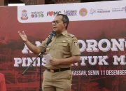 Prosesi Annyorong Lopi Tandai Peresmian Dua Kapal Pinisi Pemkot Makassar