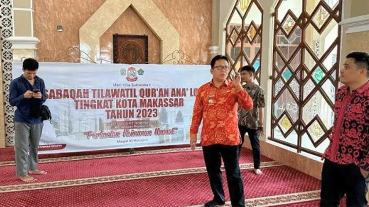 Camat Rappocini Cek 5 Masjid Calon Tempat Pelaksanaan MTQ Ana’ Lorong Makassar
