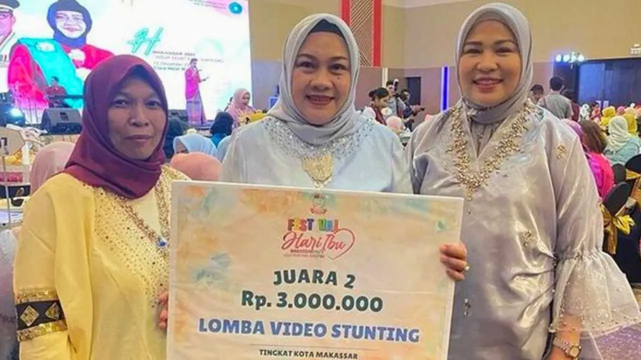 TP PKK Rappocini Sabet Juara II Lomba Video Stunting Tingkat Kota Makassar