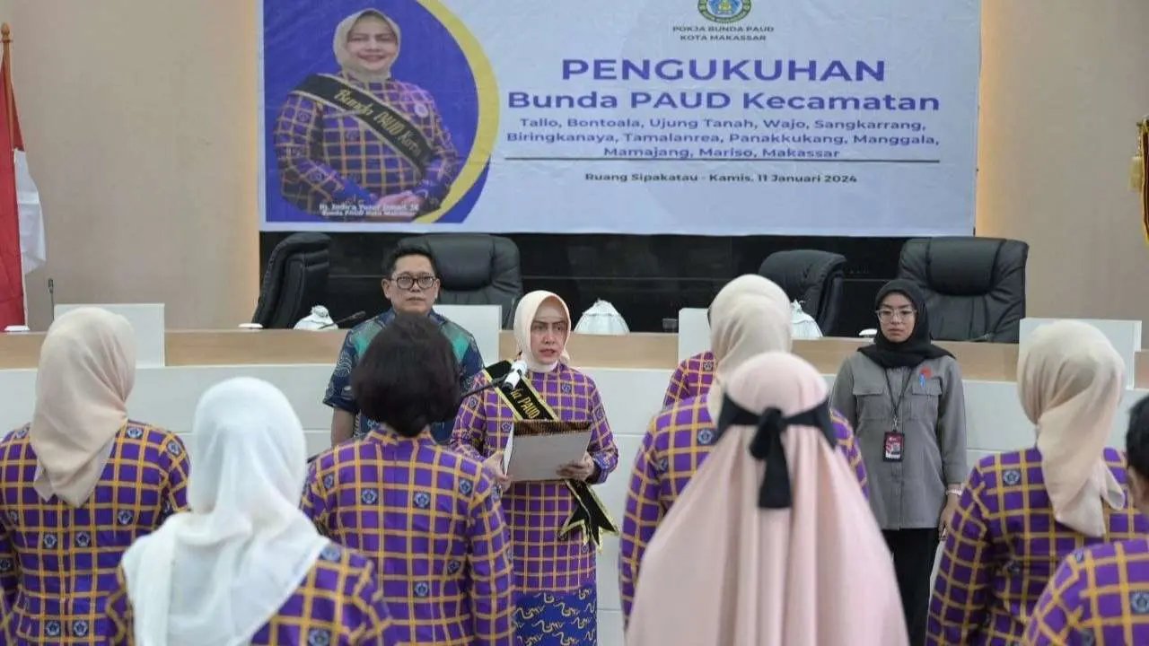 Penguatan Pendidikan Dasar di Makassar, 12 Bunda PAUD Kecamatan Resmi Dikukuhkan