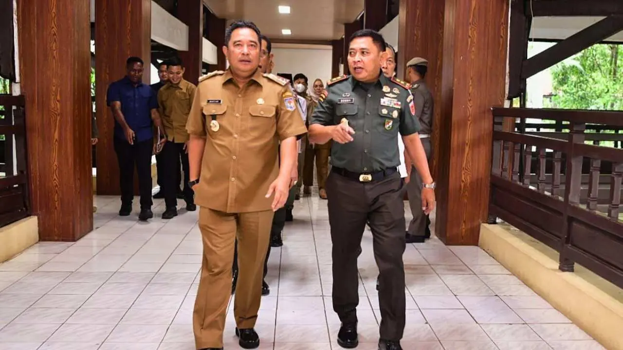 Silaturahmi dengan Forkopimda, Pj Gubernur Sulsel-Pangdam XIV Hasanuddin Perkuat Sinergitas