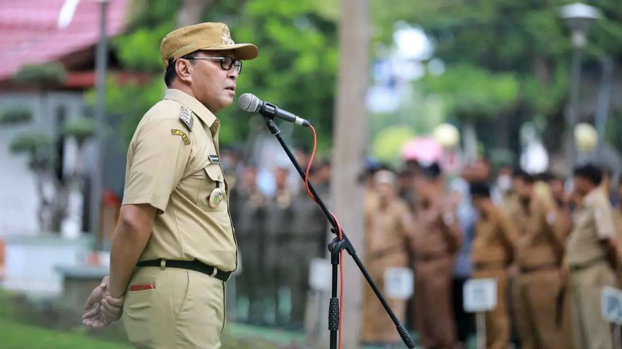 Empat Hal Pesan Wali kota Danny di Apel Pertama di Awal Tahun 2024
