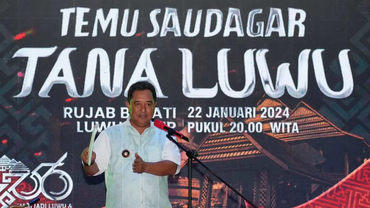 Pj Gubernur Sulsel Harap Saudagar Tana Luwu Pulang Kampung Berinvestasi