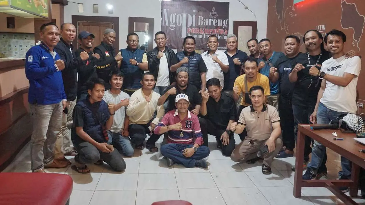 Diinisiasi Dandim 1425, Ngopi Bareng Jurnalis Jeneponto: Forkopimda Tegaskan Netral di Pemilu 2024