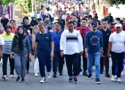 Pj Gubernur Bareng Warga Wajo Isi Libur Nasional-Cuti Bersama dengan Senam Jantung Sehat