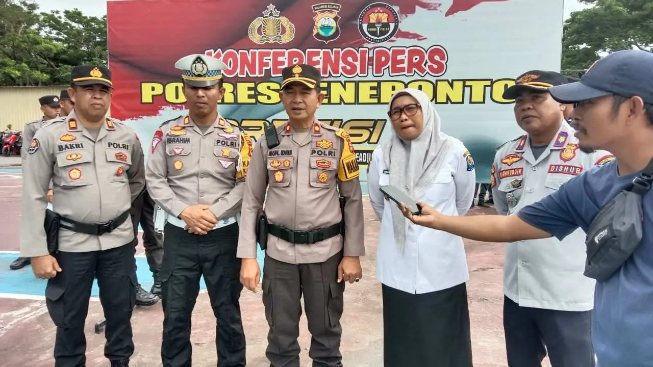 Perangi Penggunaan Knalpot Brong, Satlantas Polres Jeneponto Gelar Deklarasi