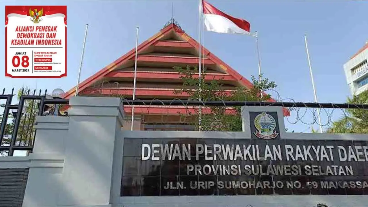 Jum’at Siang ini, Aliansi Penegak Demokrasi dan Keadilan Indonesia Unjuk Rasa di DPRD Sulsel