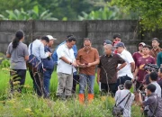 Pj Gubernur, Wali Kota dan Bupati Maros Kompak Tinjau Lahan Stadion di Makassar