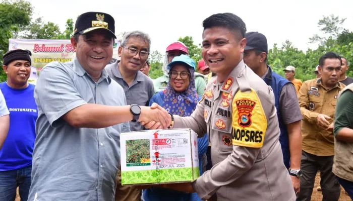Pj Gubernur Bahtiar Lestarikan Kawasan Rammang-rammang dengan Tanam Sukun Hingga Tebar Benih Ikan