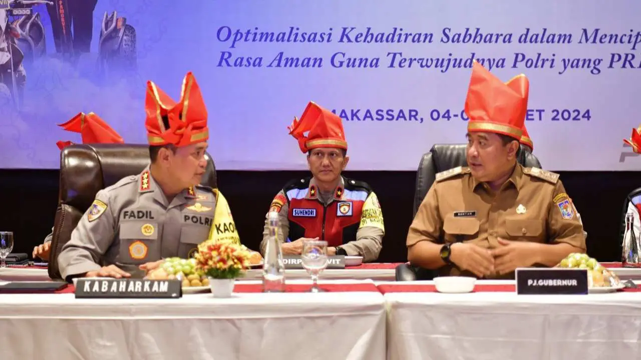 Mabes Polri Akui Keamanan-Kedamaian Sulsel Jadi Barometer di Indonesia Timur