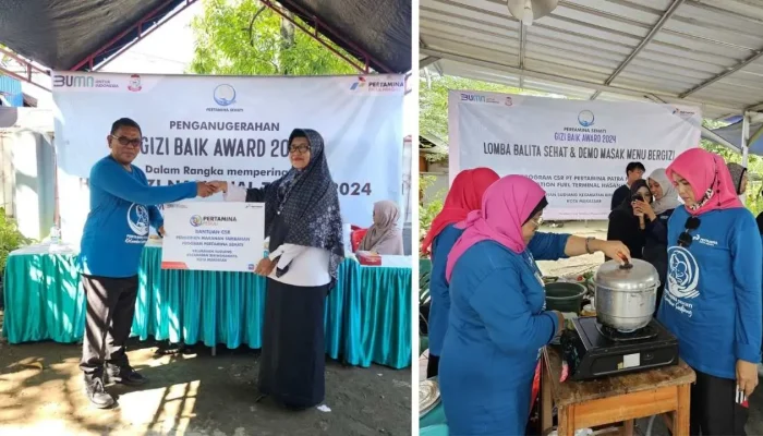 Peringati Hari Gizi Nasional, Pertamina AFT Hasanuddin Gaungkan Program Gizi Baik Bagi Masyarakat