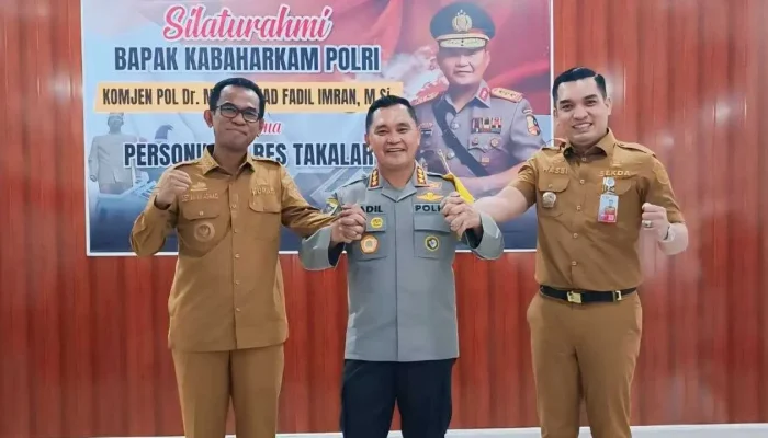 Pj Bupati Takalar Bersama Sekda Terima Kunjungan Kerja Kabaharkam Polri