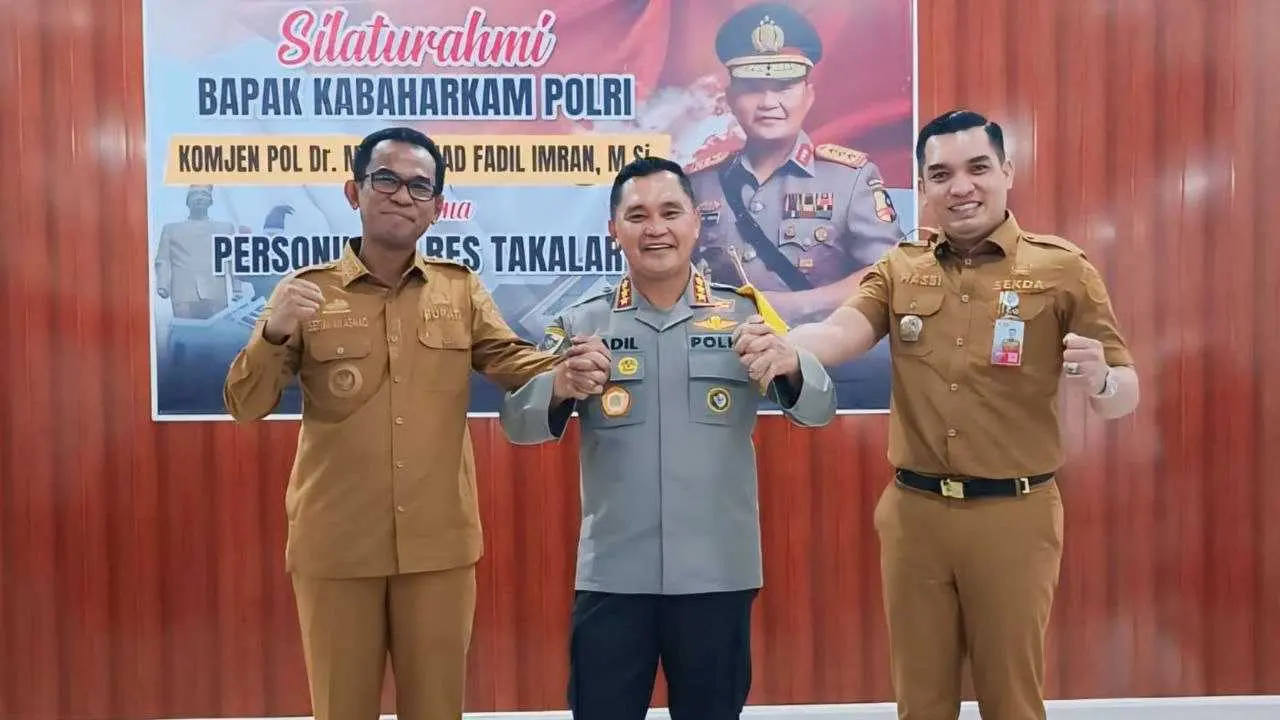 Pj Bupati Takalar Bersama Sekda Terima Kunjungan Kerja Kabaharkam Polri