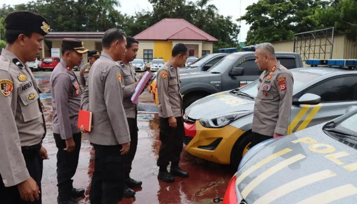 Kapolres Jeneponto Pastikan Kendaraan Operasional Siap Siaga
