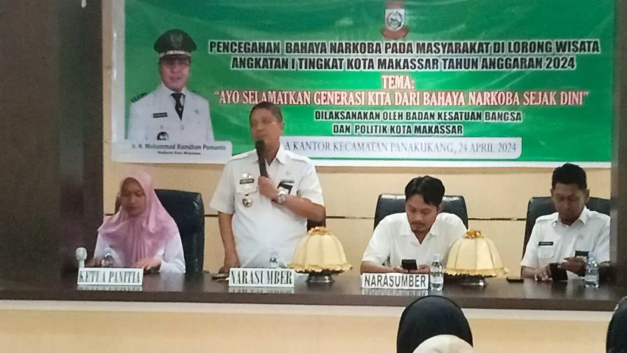 Kaban Kesbangpol Makassar Harap Tokoh Masyarakat Jadi Garda Terdepan Melawan Penyebaran Narkoba