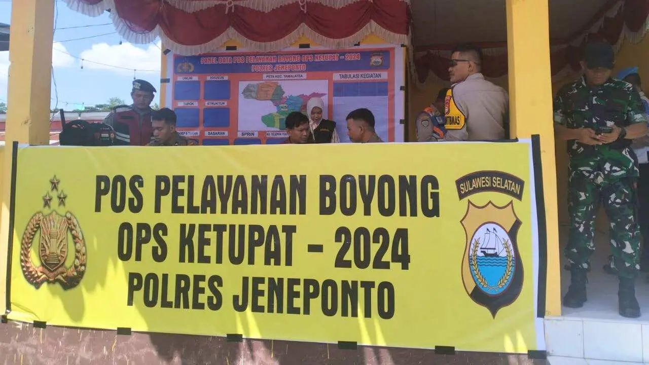 Operasi Ketupat Lipu 2024, Poliklinik Polres Jeneponto Layani Cek Kesehatan Petugas dan Masyarakat
