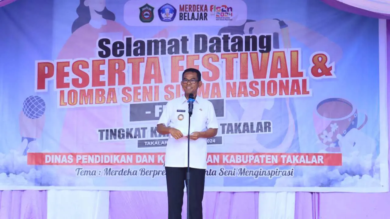 Buka Festival & Lomba Seni Siswa Nasional, Pj. Bupati: Bekali Diri dengan Pendidikan