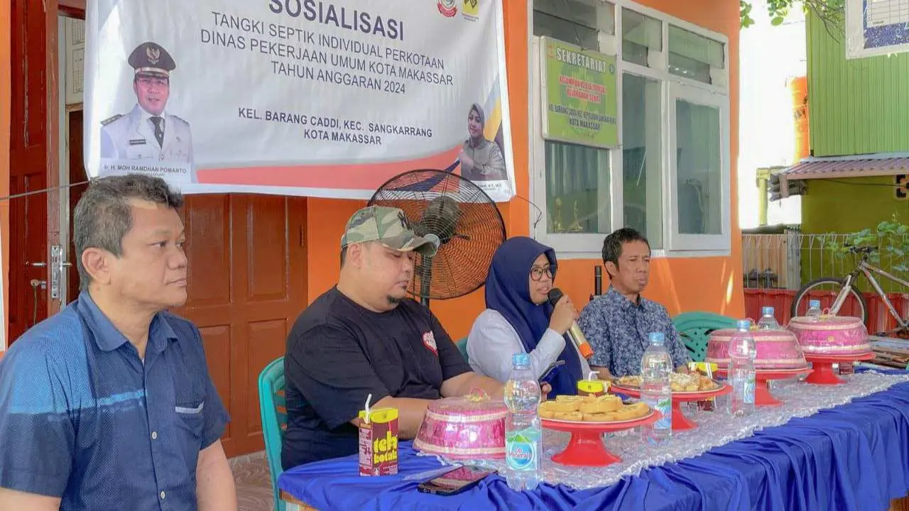 Dinas PU Makassar Sosialisasi Tangki Septik Individual Perkotaan di Tiga Kelurahan Kec. Sangakarrang