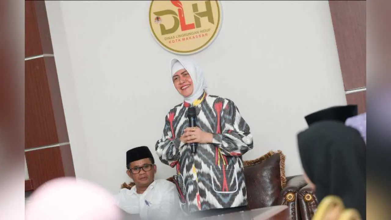 Ketua TP PKK Makassar hadiri halalbihalal DLH, Tekankan Wujudkan Kota Bersih & Sehat