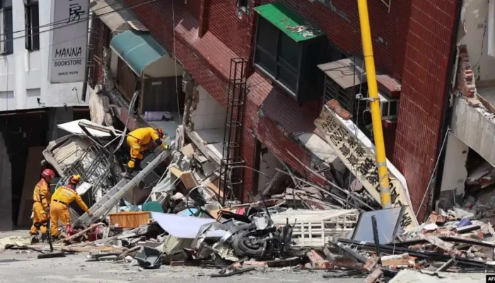 Gempa M 7,2 Goyang Taiwan, 9 Tewas, 50 Hilang Ratusan Orang Alami Luka