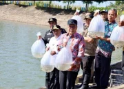 Danny Pomanto Lepas Puluhan Ribu Benih Ikan Air Tawar di Waduk Nipa-Nipa