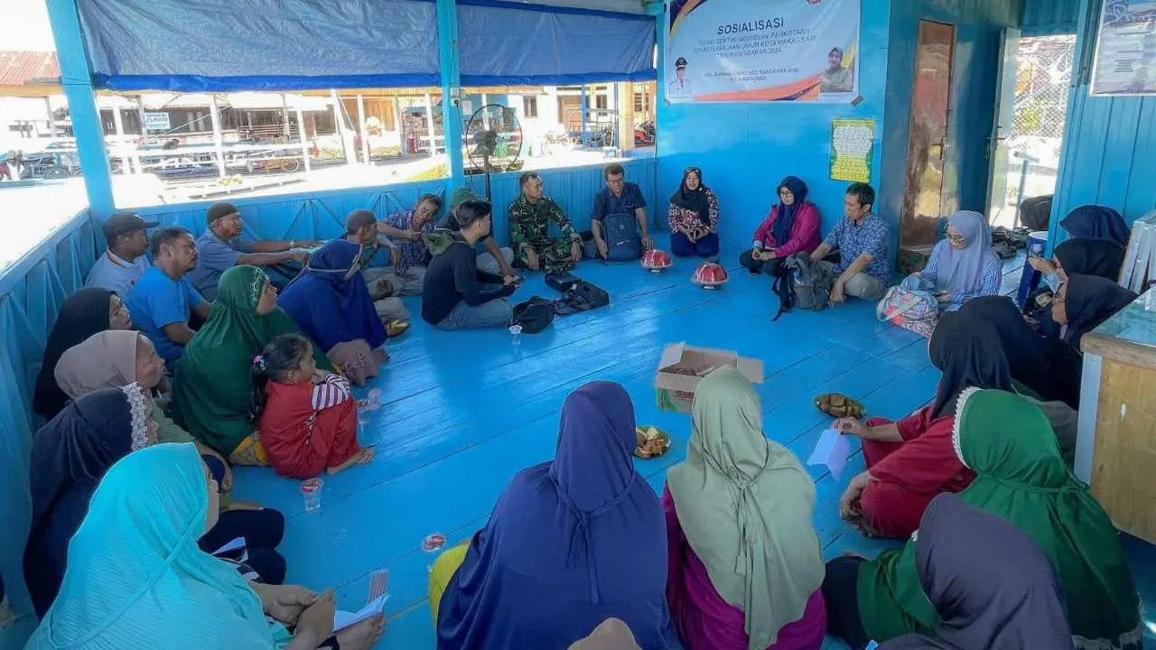 Dinas PU Makassar Sosialisasi Tangki Septik Individual Perkotaan di Tiga Kelurahan Kec. Sangakarrang