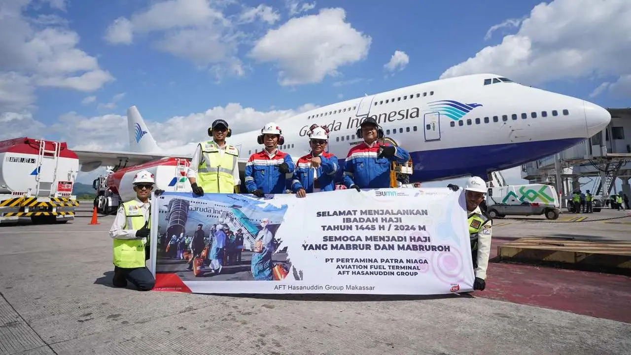 Pertamina Pastikan Ketersediaan Avtur untuk Penerbangan Haji 2024 dari Bandara Internasional Sultan Hasanuddin 3 Pertamina Pastikan Ketersediaan Avtur untuk Penerbangan Haji 2024 dari Bandara Internasional Sultan Hasanuddin