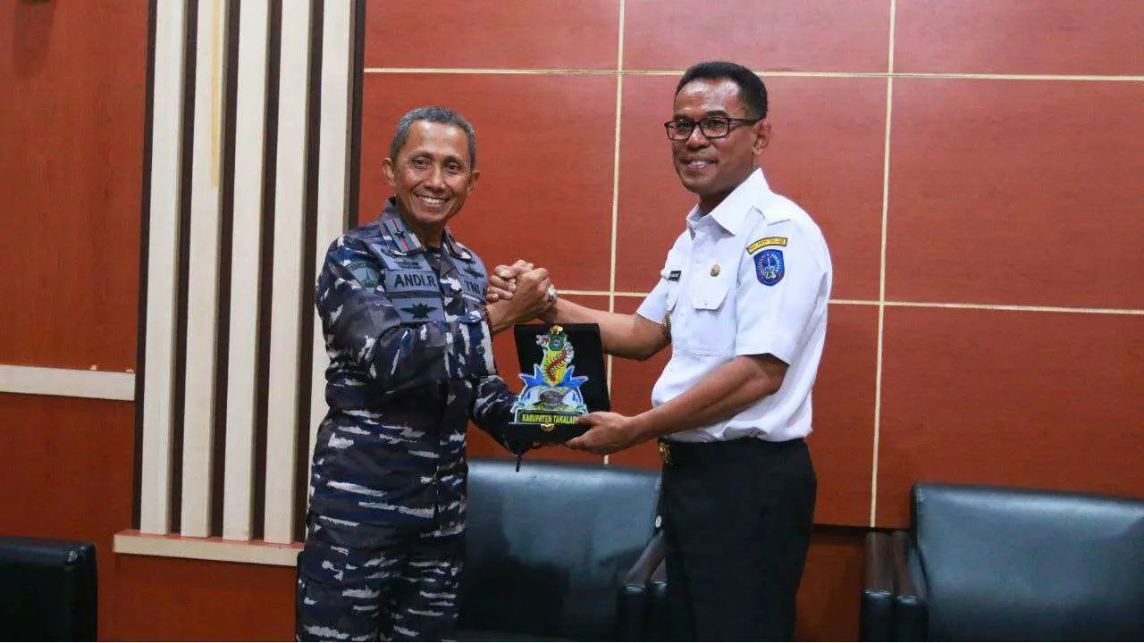 Pj Bupati Takalar Terima Kunjungan Danlantamal VI Makassar