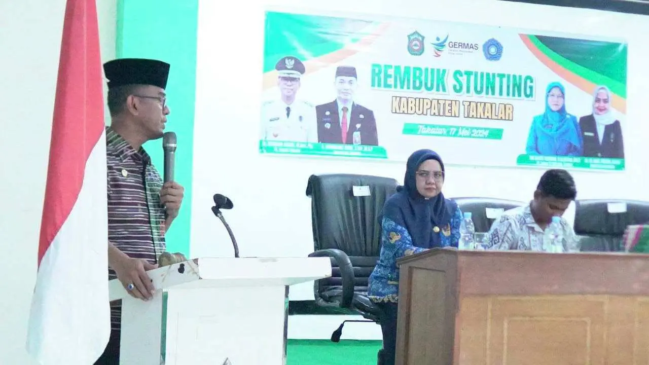Upaya Percepatan, Pencegahan dan Penurunan Stunting Terintegrasi di Takalar, Pj Bupati Teken Pernyataan Komitmen