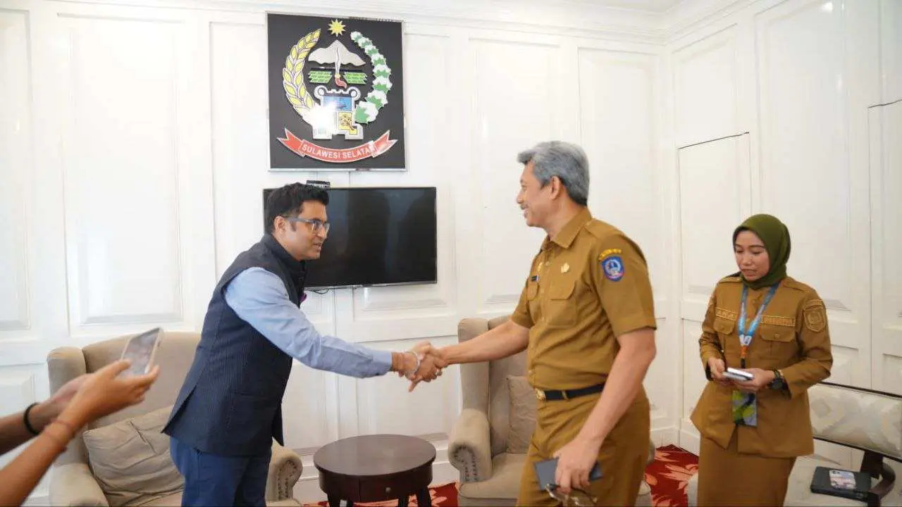 Terima Kunjungan Konjen India, Pj Sekda Sulsel Tawarkan Kerjasama Industri Pengolahan Sutera